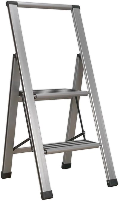 Professionele Vouwende Stap Ladder 2-Stap 150kg Capaciteit