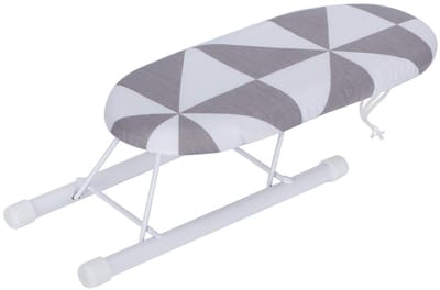 Dailygoods- Strijkplank Opvouwbaar - Mini Strijkplank 26 x 11 x 8 cm - Katoenen Hoes - Stalen Beugel - IJzerbestendig Polyester - Lichtgewicht 207 gr - Reiskledingstrijkplank