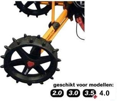 Hedgehog 3-Pack 12 Inch Winterwielen Voor Clicgear 3 en 4 Serie Golftrolley