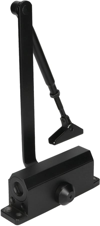 AXA Deurdranger - 7505 Compact - Deursluiter voor binnen - Tot 40 kg - Met instelbare sluitsnelheid en eindslag - Zwart