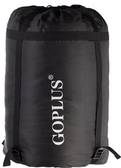 COSTWAY Dubbele slaapzak 2 persoons, 220 x 150cm, waterdichte lichtgewicht slaapzak met 2 kussens en draagtas voor kamperen, wandelen en reizen
