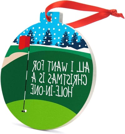Keramisch Ornament - Golf Decoratie - Herdenkingsmoment Vieren - Uniek Ontwerp - Niet Verstelbaar - Wit