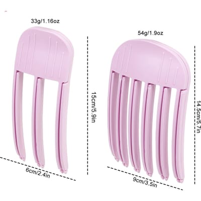 2 Stuks/set Pluizige Haarspeld Krullende Pony Klemmen Haarwortels Volumegevende Haarclips Vrouwen Krullende Vaste Klemmen Mode Volume Haarroller roze