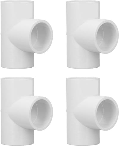 Dailygoods- T stuk 32mm - PVC Buisleidingen - Adapter - Connector - Watervoorziening - Gelijke Diameter - Pijpconnector