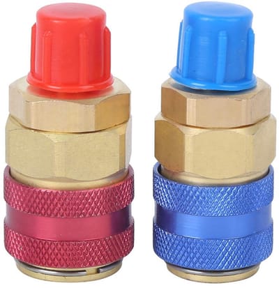 Allecto - Connector voor Airconditioner - Hoogwaardige Messing Adapter - R134A - Betrouwbaar - Kwaliteitsverbetering - Geschikt voor airconditionin...