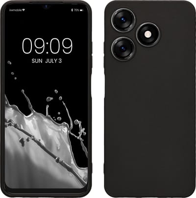 kwmobile telefoonhoesje geschikt voor TECNO Spark 10 - Hoesje voor smartphone - Precisie camera uitsnede - In mat zwart