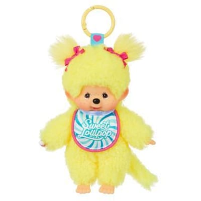 Bandai Monchhichi - Gele Lollipop Sleutelhanger Poppetjes en figuren