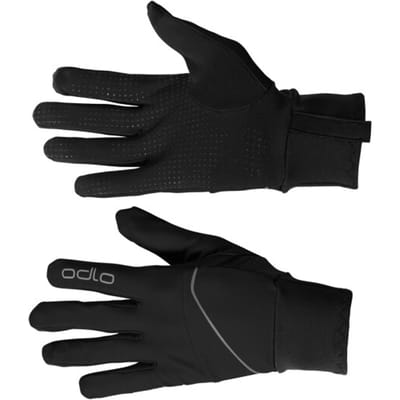 Odlo Intensity Safety Light Sporthandschoenen Unisex, zwart - Maat XS