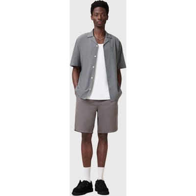 AllSaints Haven Ss Shirt Pillar Grey Taglia: L | Camicie Casual Outlet | Uomo | Grigio