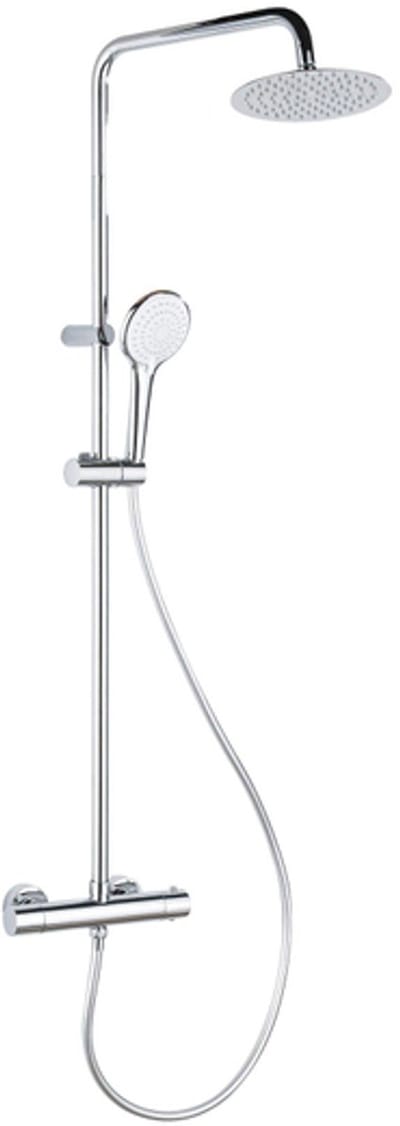 FugaFlow Efficiente Sobrado regendouche met thermostaat hoofddouche 20cm handdouche 3 standen chroom