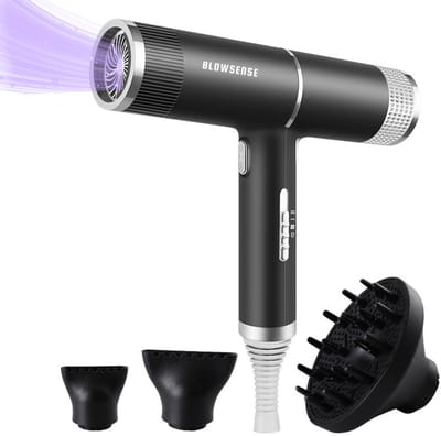 BlowSense® T-Power - Föhn met diffuser - Ionentechnologie - Stil/Krachtig/Effectief - Haardroger - Antraciet - 2026 Model