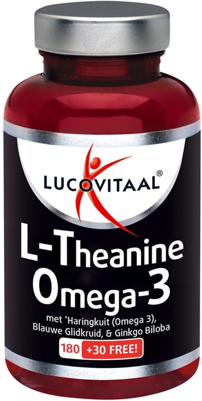 Lucovitaal L-theanine Omega 3 - 3 x 210 capsules - Voordeelverpakking
