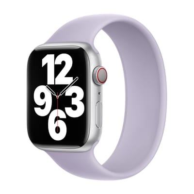Apple Siliconen solobandje voor de Apple Watch | 38/40/41/42 mm - Maat 1 - Purple Fog