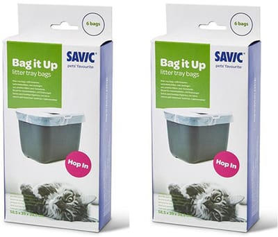 Savic Kattenbakzakken Bag it Up - Hop in - 58,5 x 39 x 39,5cm - per 2 verpakkingen