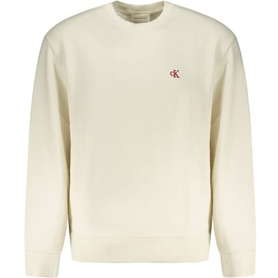 Calvin Klein Witte Katoenen Heren Sweatshirt