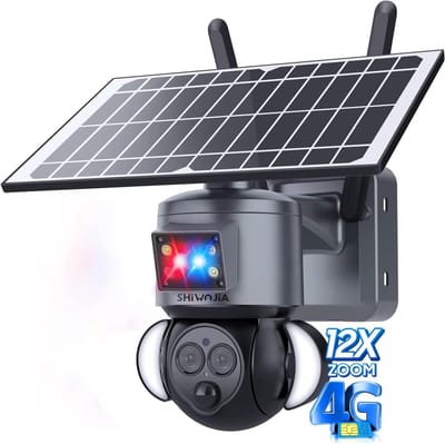 4G Zonnecamera - PTZ Camera - Buitenbeveiliging - 12x Optische Zoom - 25x20x14 cm