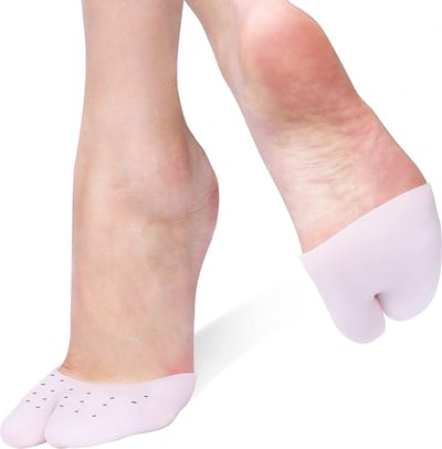 Gel Voetkapjes voor Teenbescherming, Kussen voor Voetballen, Siliconen Bunion Covers en Comfortabele Inlegzolen