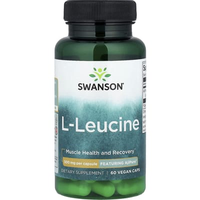 L-Leucine, 500 mg, 60 vegetarische capsules
