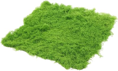 Nep Mos Plaat - Kunstgras Mat - Microlandschap Decoratie - Natuurlijk Levensecht - 50x50 cm - Lichtgroen
