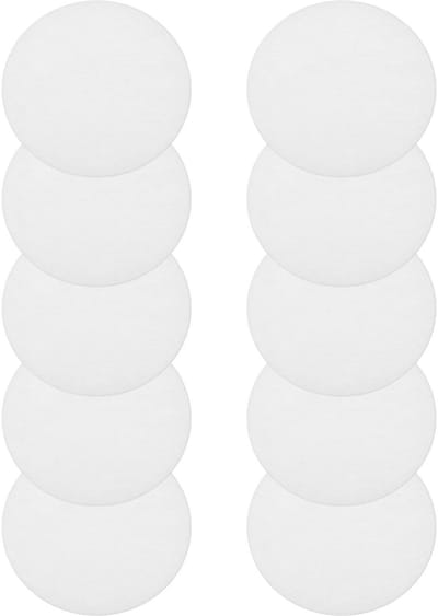 Dailygoods- Filter Katoen 10 Stuks - Douchefilter Katoen - Anti-Verstopping - Filtratie - 67x2 mm - Effectieve Verontreiniging Verwijdering - Waterfilter