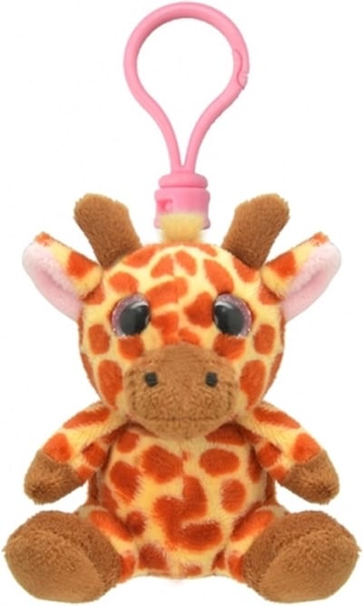 Wild Planet Sleutelhanger Pluche giraf - knuffel sleutelhanger - 9 cm - dieren knuffel