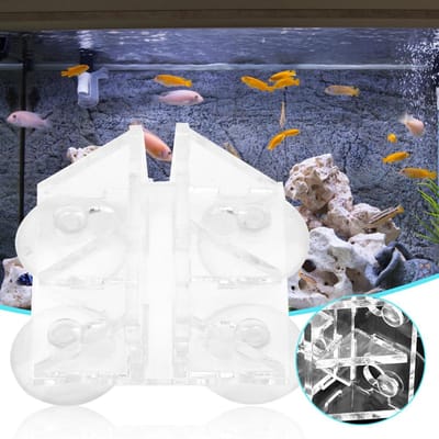 Fish Tank Suction Cup Spacer Aquarium partition Isolation Board Clip Support Holder BIG S 100x40x0.3cm / 39.4x15.7x0.1in gray