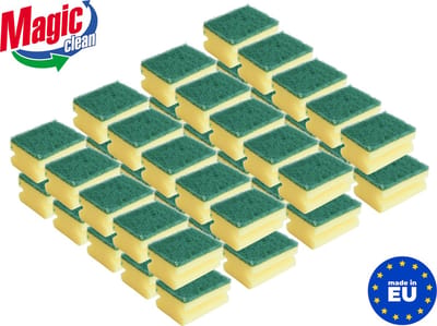 Schuursponsjes 40 stuks Sponsjes Afwas - Met Greep - Voordeelverpakking Schoonmaak