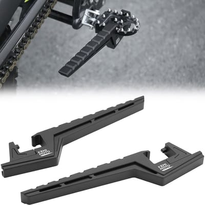Universele Voetsteunen - Passagier Pedalen - Motor Rijden - Sterk Aluminium - 27 cm - Zwart
