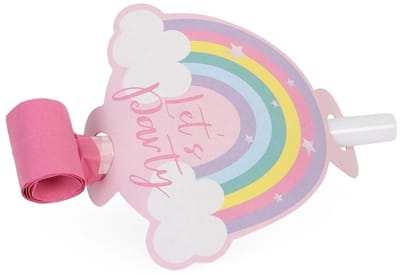 Roltongen regenboog - pastel - 4 stuks