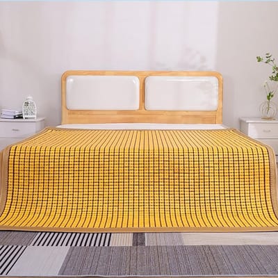 Bamboe Mat - Zomer Koelmat - Comfortabel Slapen - Carbonized Bamboe - 150 x 200 cm - N.v.t.
