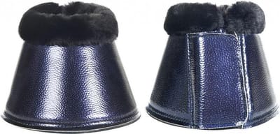 HKM springschoen Metalic - donkerblauw - S