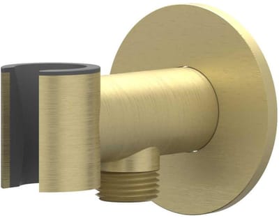 IVY Toebehoren Wandsteun met geïntegreerde wateruitlaat 1/2" RVS316 geborsteld mat goud PVD