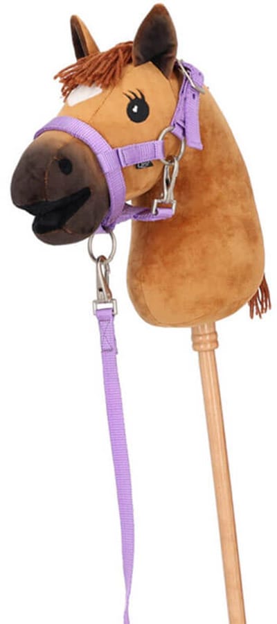 QHP - Halsterset Hobby Horse - Lila - LET OP! BETREFT ALLEEN HET HALSTER
