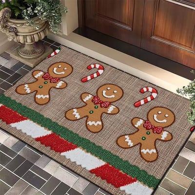 Kerstdecoratie Diatomeeënaarde Mat Entree Deur Vuilafstotende Antislipmat Huishoudelijke Sneldrogende Badkamer Antislipmat 40 * 60cm