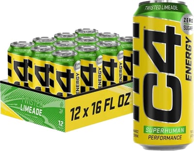 C4 Energy Drink - 12x 500 ml - Twisted Limeade