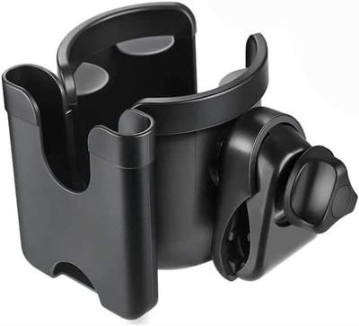 Universele Bekerhouder voor Kinderwagen met Telefoonhouder - Buggy Accessoire voor Fles en Babyfles - Fiets- en Wandelwagen Drinkbekerhouder