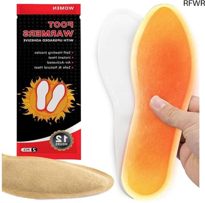 RFWR® Verwarmbare inlegzolen voor schoenen - 6 paar luchtgeactiveerde zoolwarmers voor comfortabele warme voeten