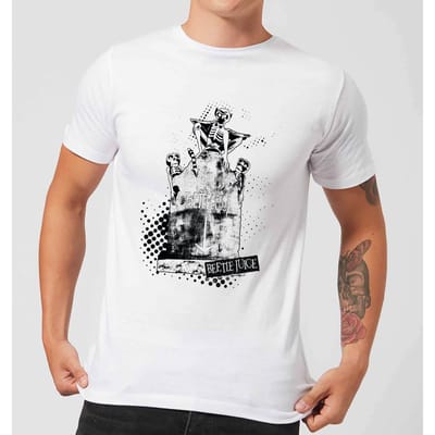 Beetlejuice Here Lies Betelgeuse Unisex T-Shirt - White - L - Wit