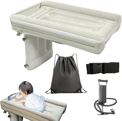 Opblaasbaar Bed - Auto Matras - Reizen en Kamperen - Rolpreventie Ontwerp - 80x50x42cm - Enkele Attribuut