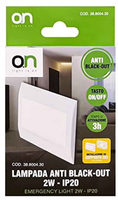 Anti-black-out lamp met 12 LED's - IP20 voor optimale verlichting