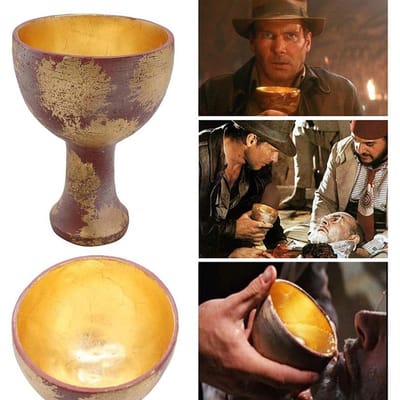 Indiana Jones Heilige Graal Beker Decor Hars Ambachten Voor Halloween Rollenspel Requisieten Decoraties voor Indiana Jones Fans black