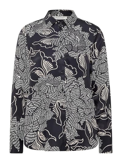 Lange blouse Van Eterna zwart