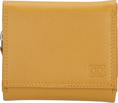 Beagles FH-serie Portemonnee Dames - Wallet voor 5 t/m 8 pasjes - Portefeuille van 100% Leder - Geel