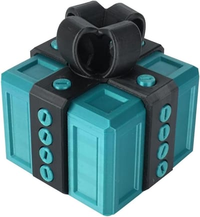 Verrassingsgeschenkdoos - Grappige Cadeaubox - Cadeau Geven - 3D Geprint Schroefmechanisme - 13.6 x 9.2 x 1.28 cm - Groen