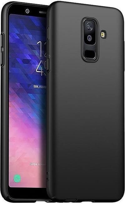 Siliconen back cover case - Geschikt voor Samsung Galaxy A6 (2018) - TPU hoesje zwart