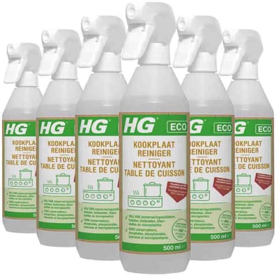 HG Eco Kookplaatreiniger - 6 x 500 ml - Voordeelverpakking