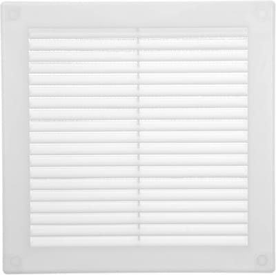 Kunststof Plat Vierkant Ventilatierooster 11,4 x 11,4 cm - Luchtdeflector HVAC 15,2 x 15,2 cm