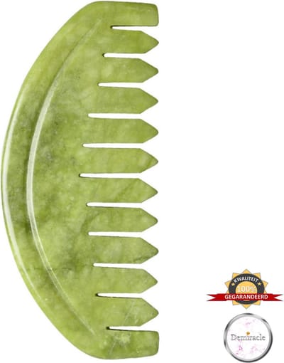 Demiracle Kristal Jade Gua Sha Kam - Gua Sha – Hoofdmassage – Stimuleert de bloedcirculatie – Hoofdhuid Massage– Massage – Jade Roller – Ontspanning