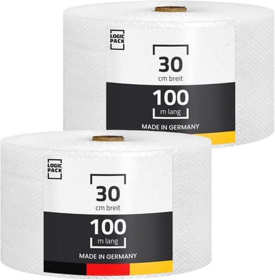 Noppenfolie Luchtkussenfolie 100m x 30cm - Verpakkingsmateriaal voor Verhuizing en Verzending - Premium Beschermmateriaal