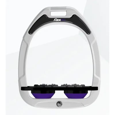Ultra Grip Platte Stijgers Wit/Zwart/Paarse Flex-On Green Composite